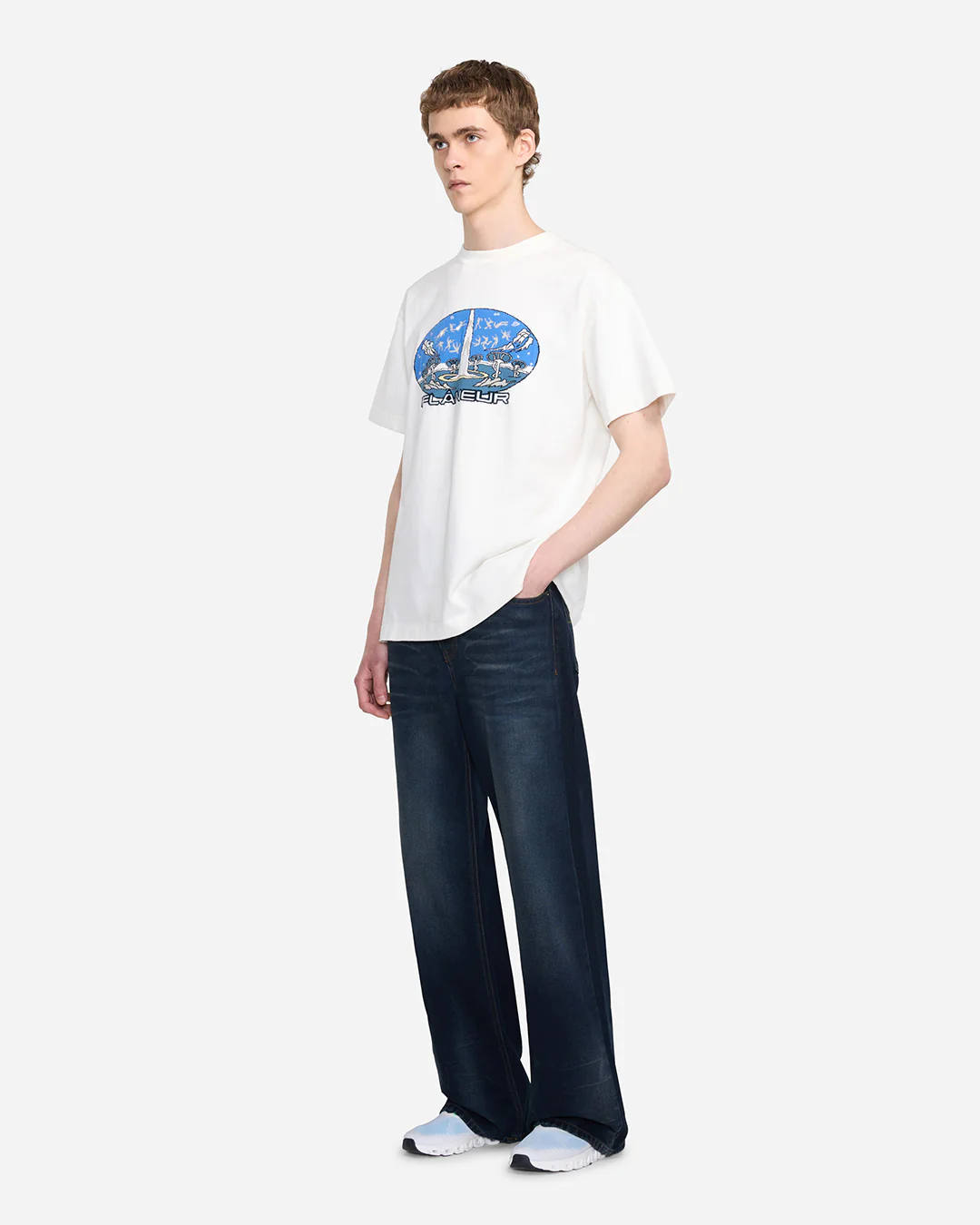 Knitted Euphoric T-Shirt | White - Image 3