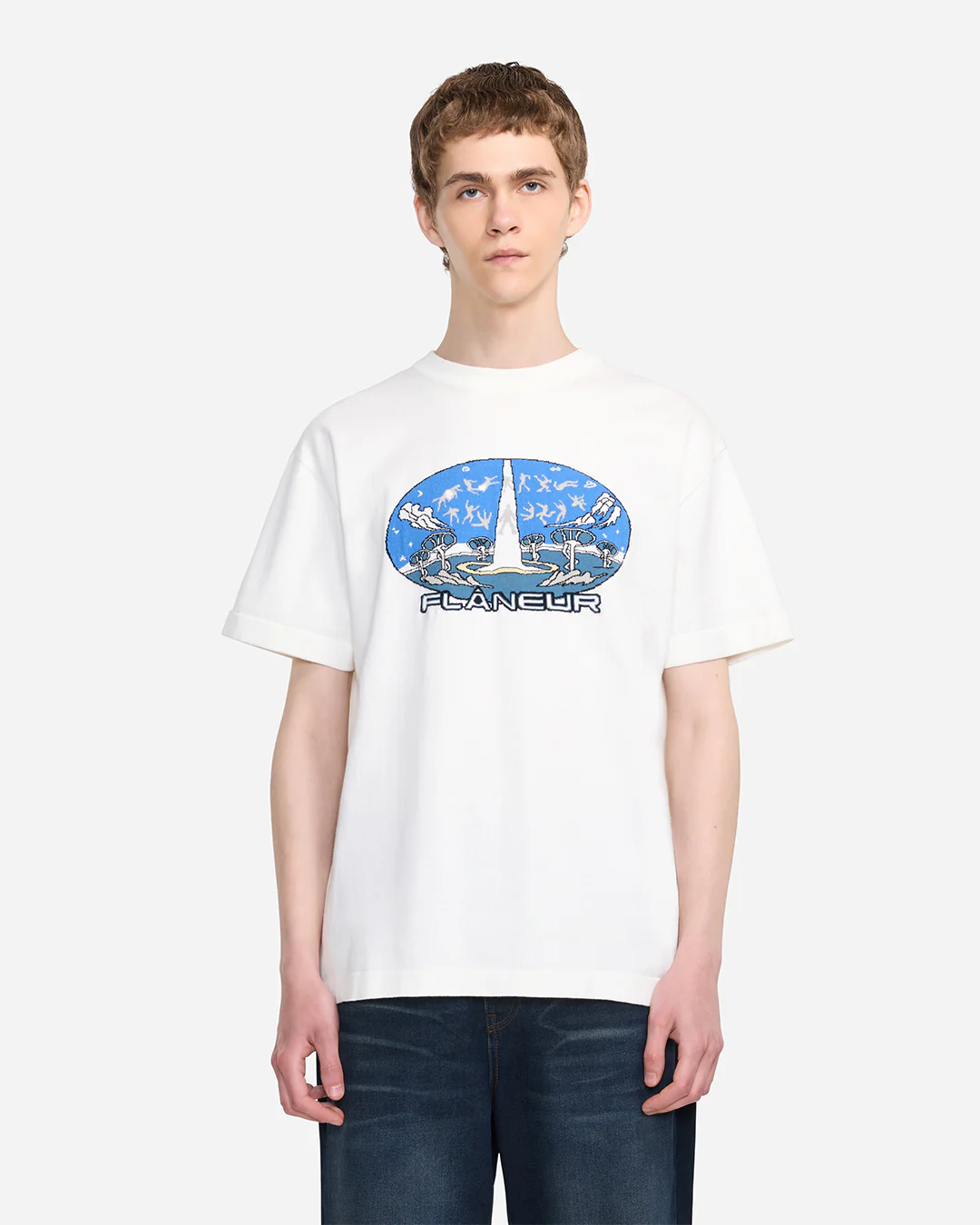 Knitted Euphoric T-Shirt | White - Image 4