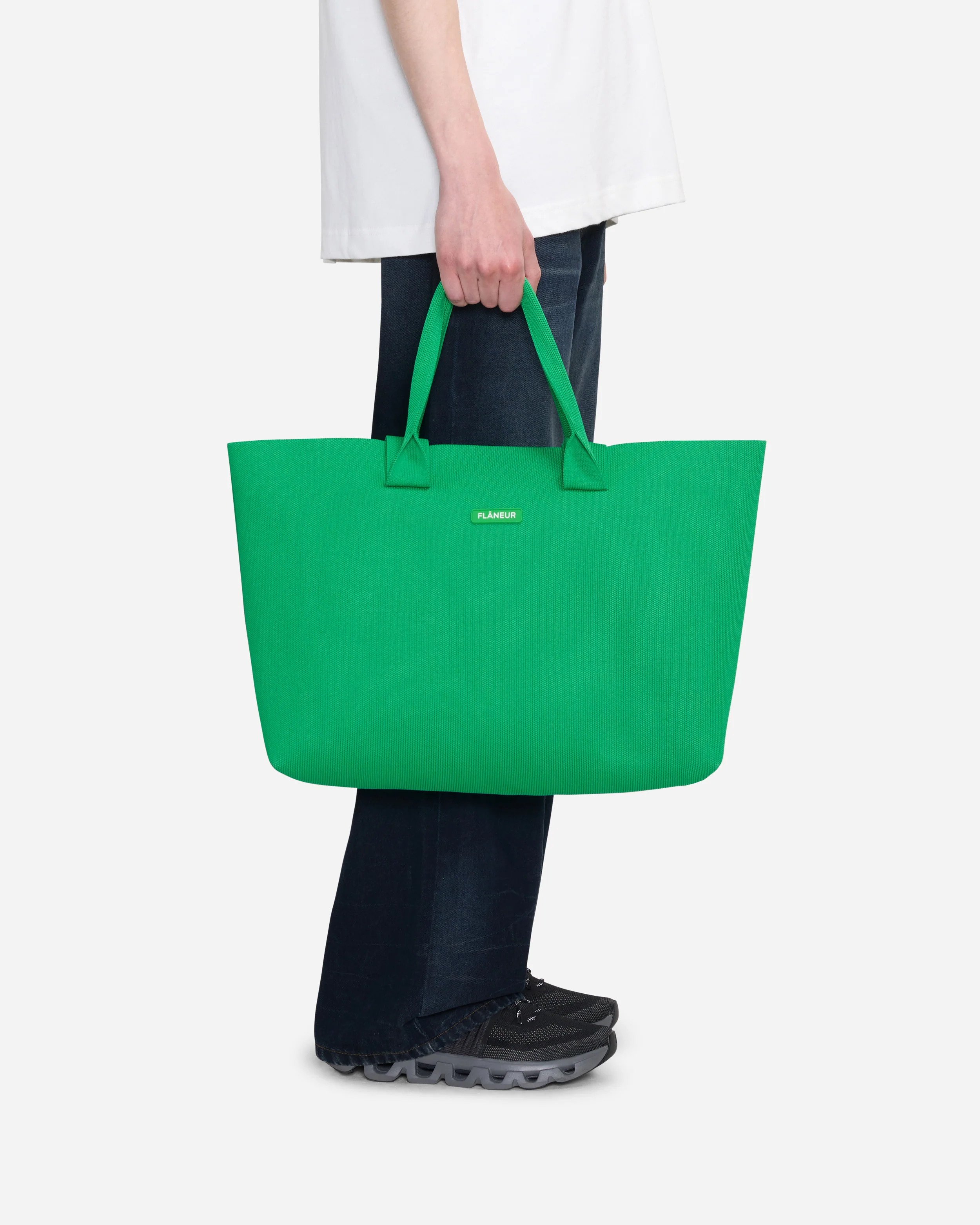 Knitted Tote Bag | Green - Image 4