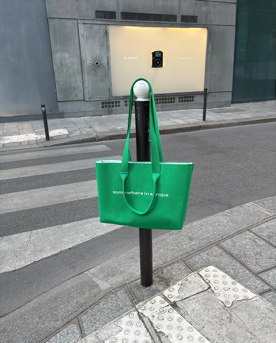 Knitted Tote Bag | Green - Image 6