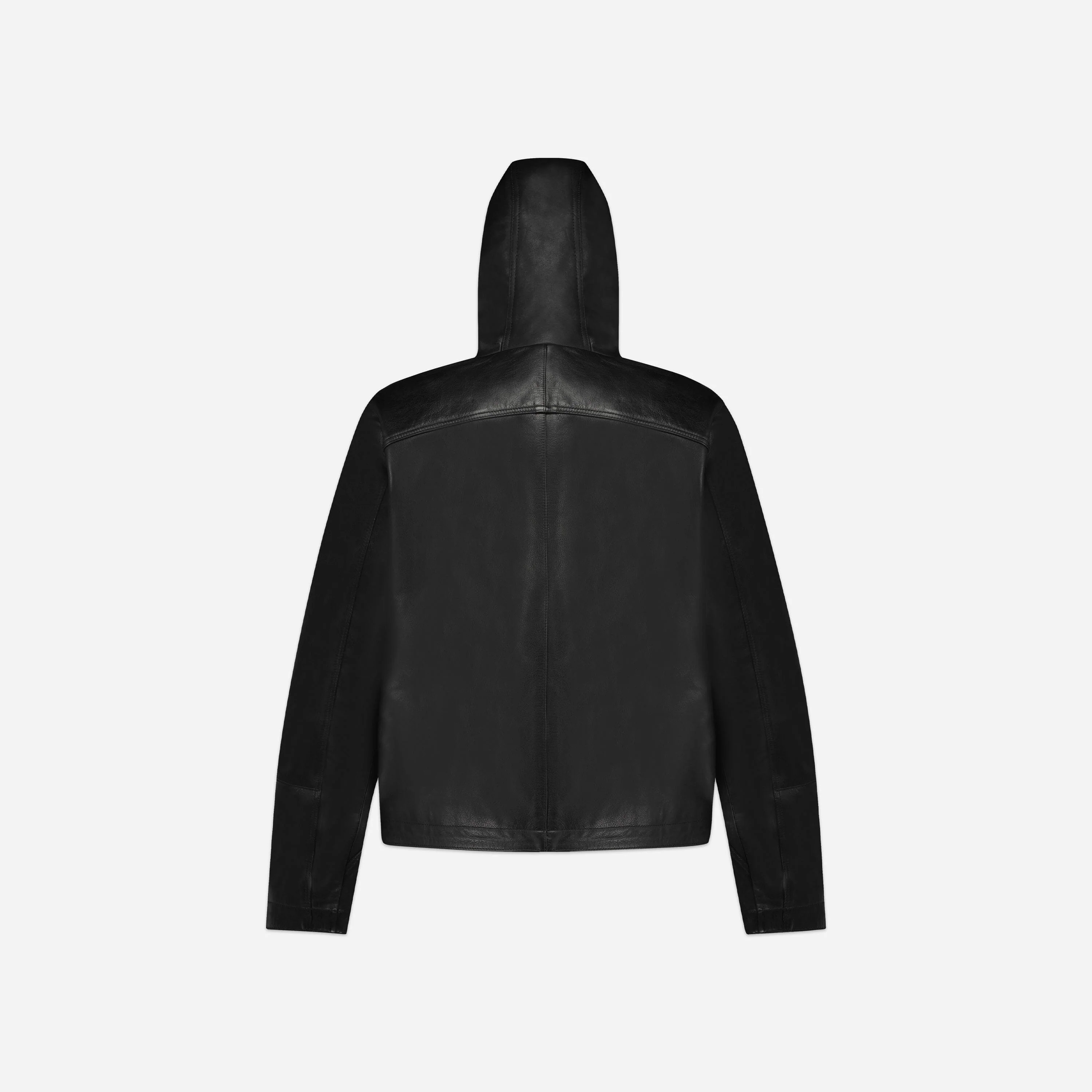 Leather Balaclava Jacket | Black - Image 5