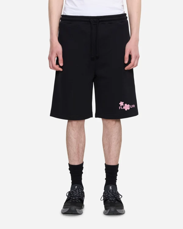 Organic Flower Shorts | Black/Pink - Image 3