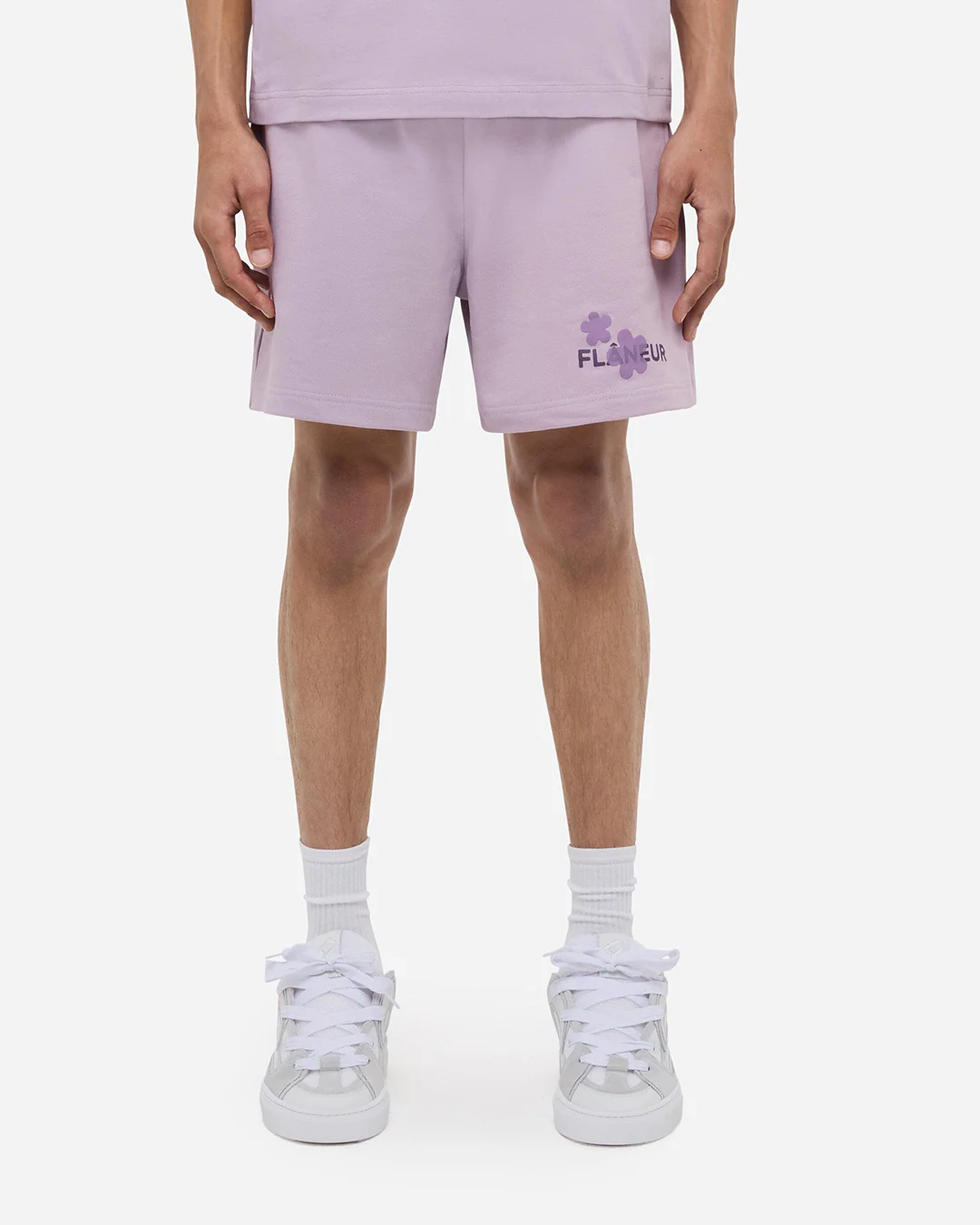 Organic Flower Shorts | Soft Purple - Image 3