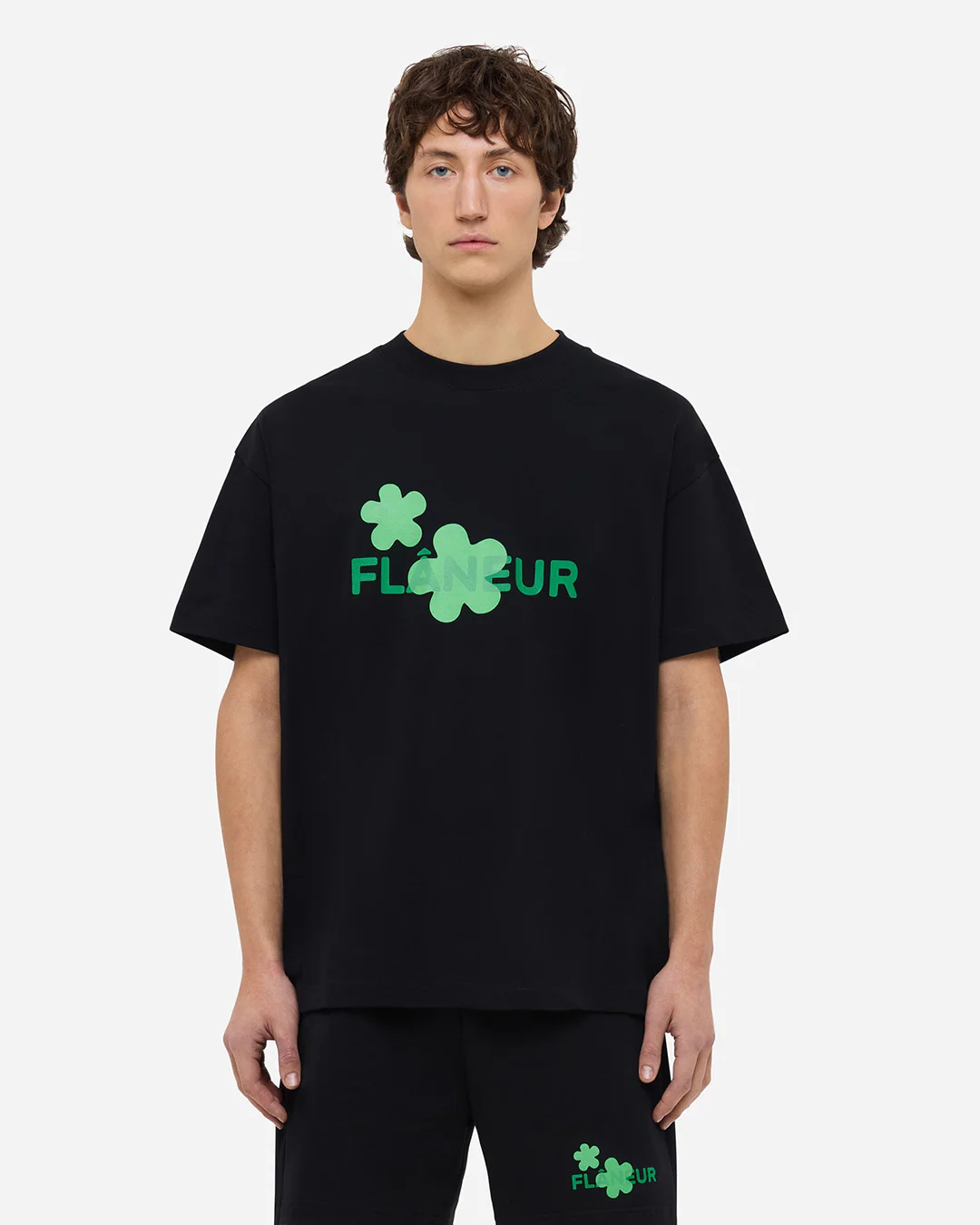 Organic Flower T-Shirt | Black - Image 3