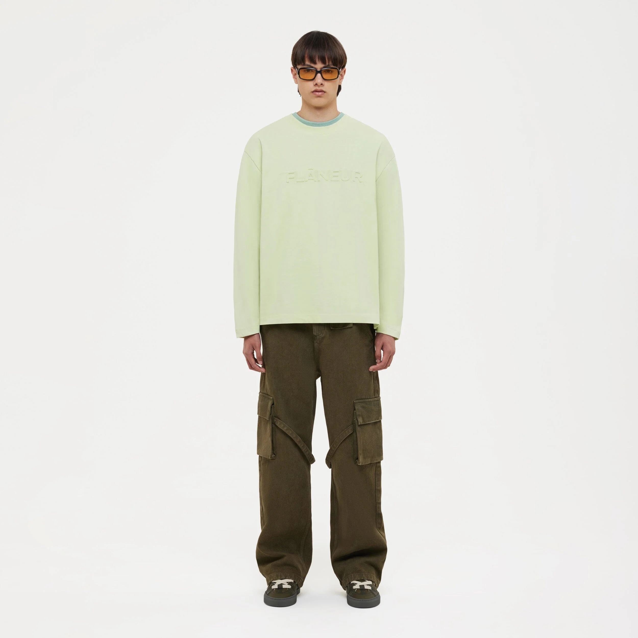 Phone Pocket Cargo Trousers | Army Green - Image 2