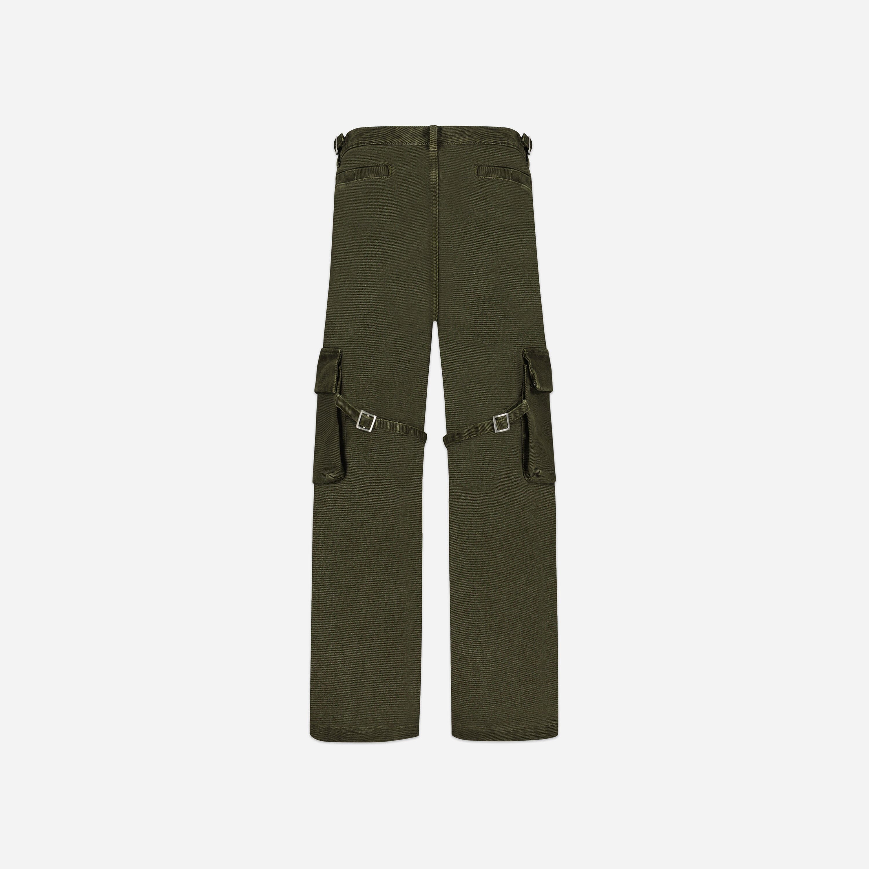 Phone Pocket Cargo Trousers | Army Green - Image 5