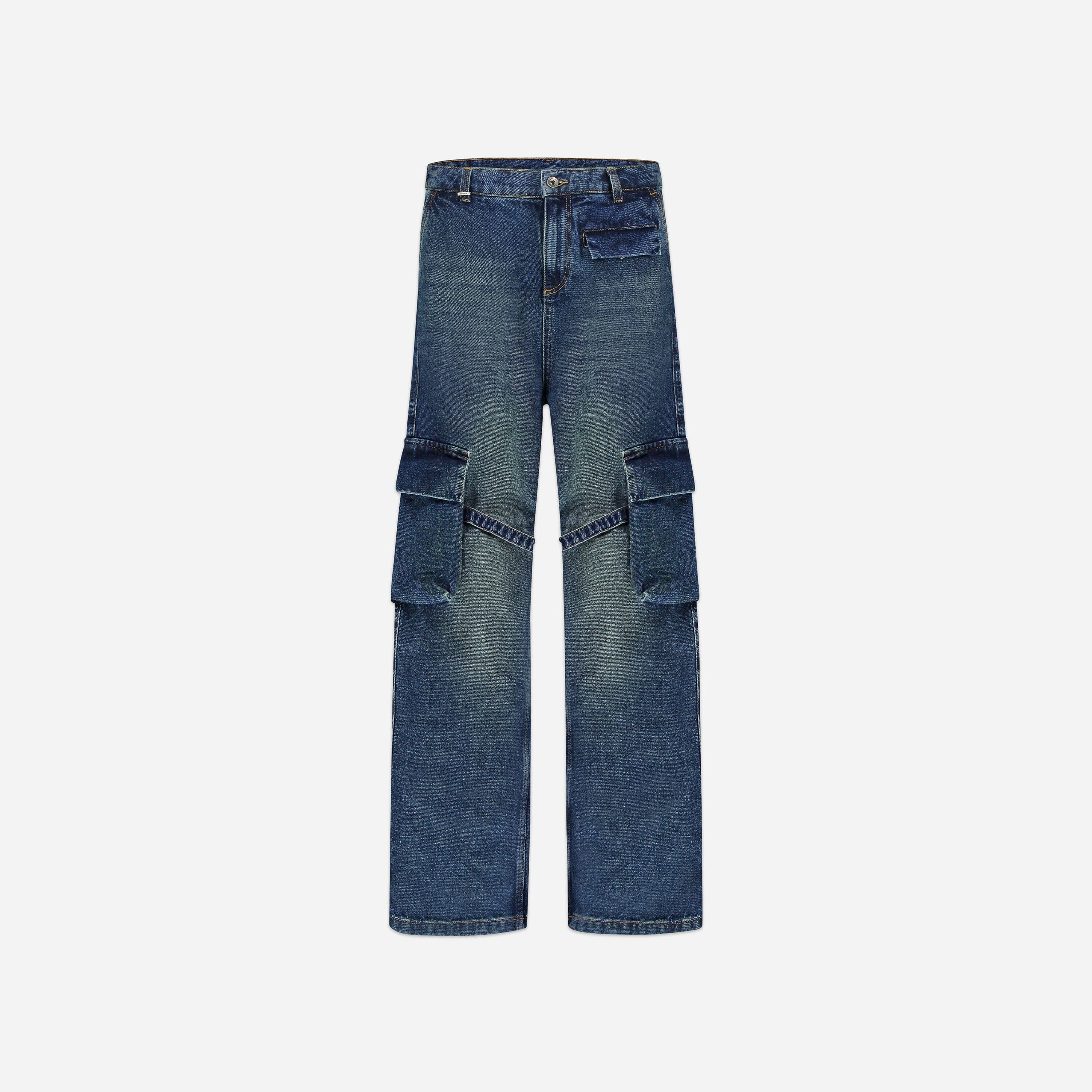 Phone Pocket Cargo Pants | Dark Indigo - Image 3