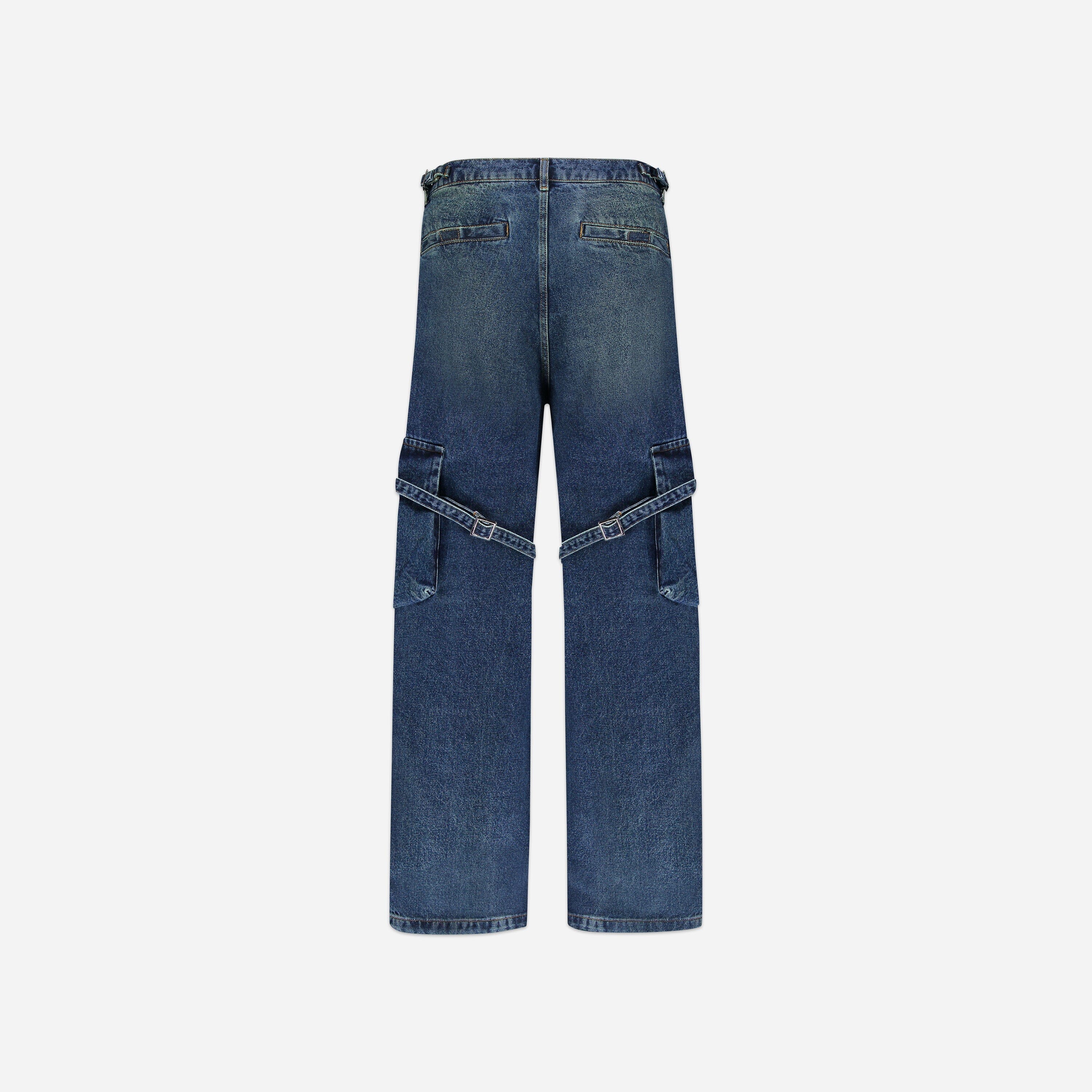 Phone Pocket Cargo Pants | Dark Indigo - Image 4