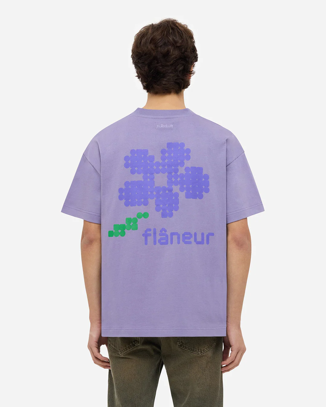 Pixel Flower T-Shirt | Purple - Image 4