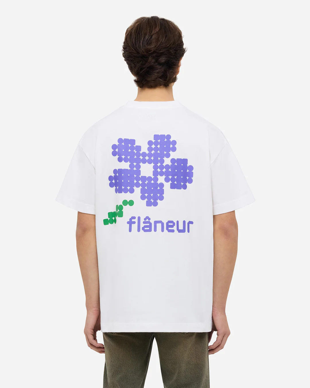 Pixel Flower T-Shirt | White - Image 4