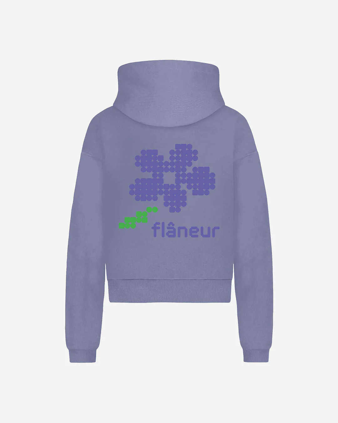 Pixel Flower Zip-Up | Purple - Image 2