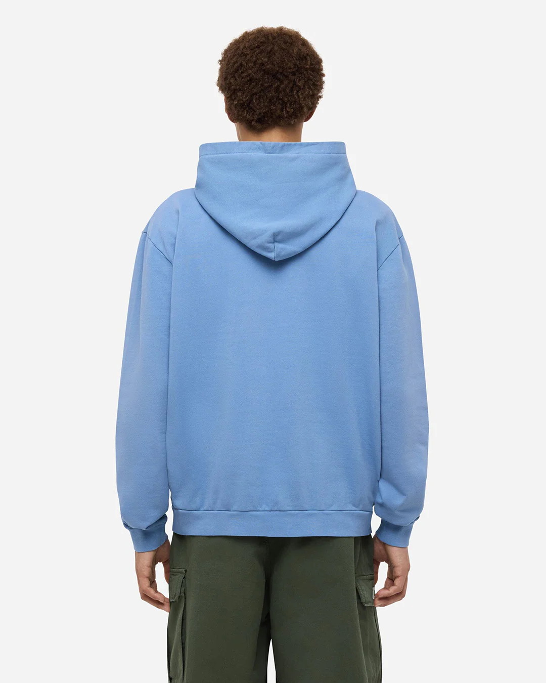 Printed Logo Hoodie | Blue - Image 4