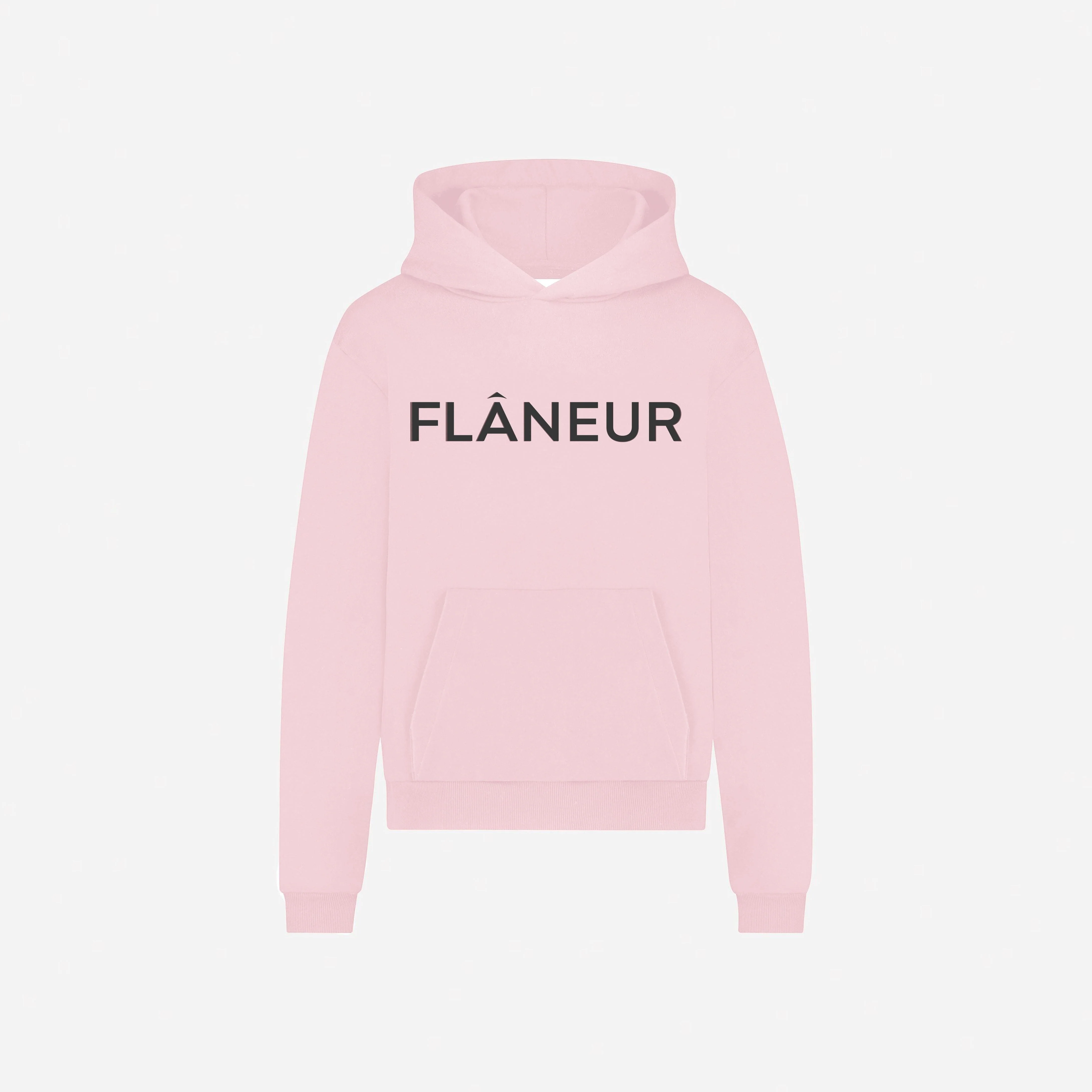 Printed Logo Hoodie | Candy Pink