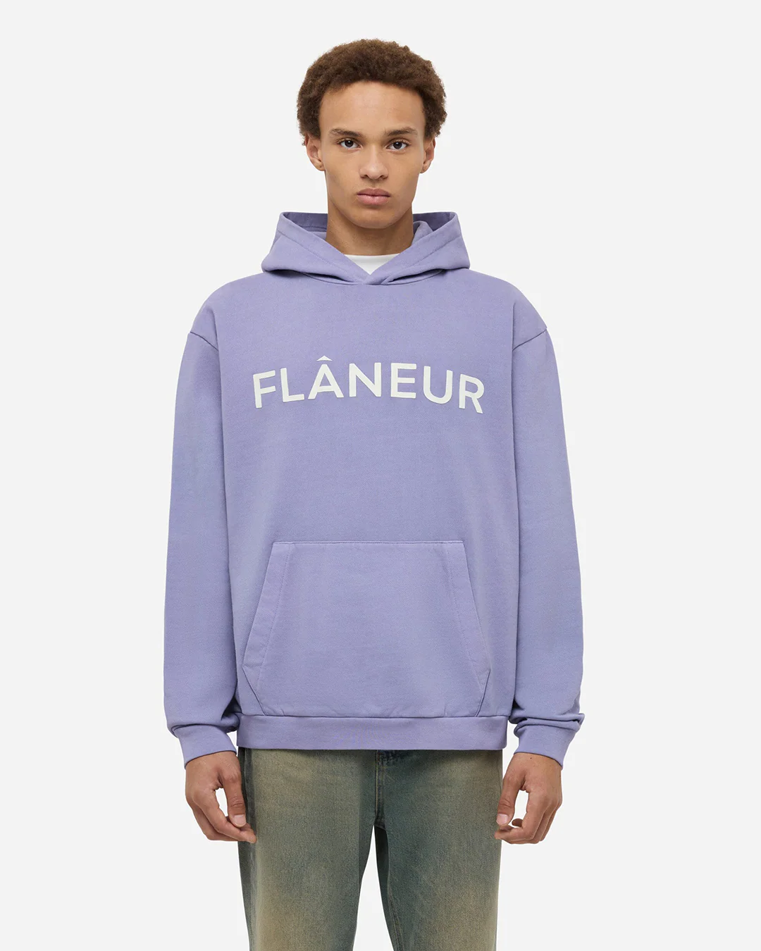 Printed Logo Hoodie | Purple - Image 3