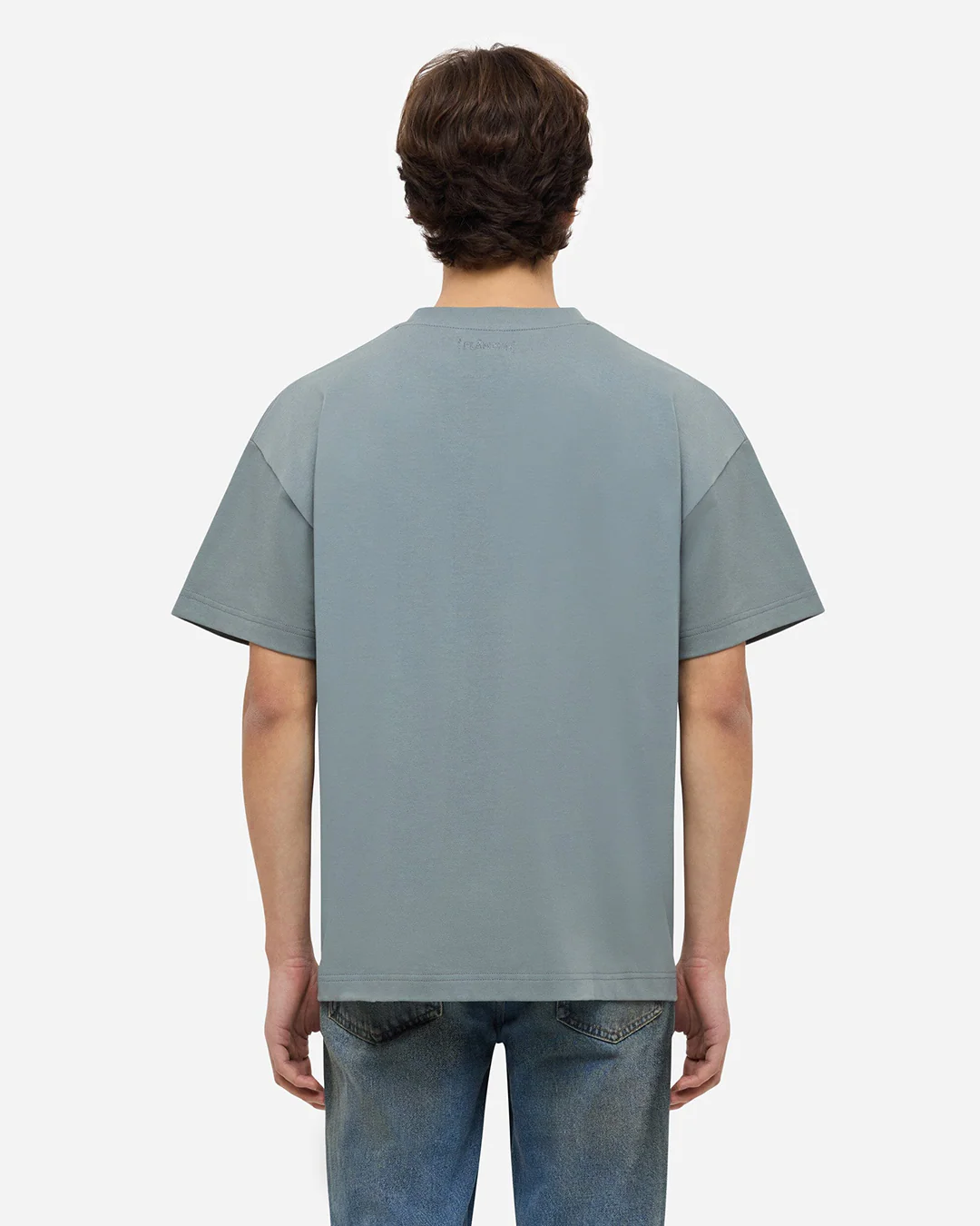 Printed Logo T-Shirt | Steel Green - Image 4
