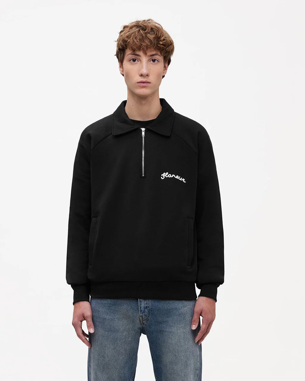 Signature Raglan Half-Zip | Black