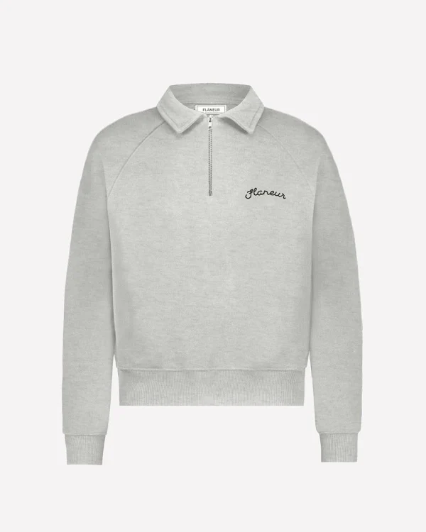 Signature Raglan Half-Zip | Heather Grey - Image 3