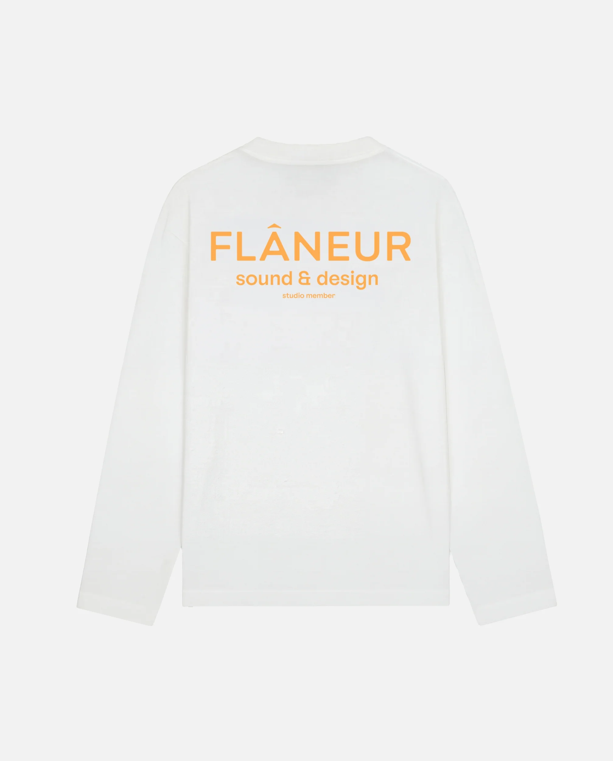 Sound & Design Long Sleeve | White/Orange - Image 4