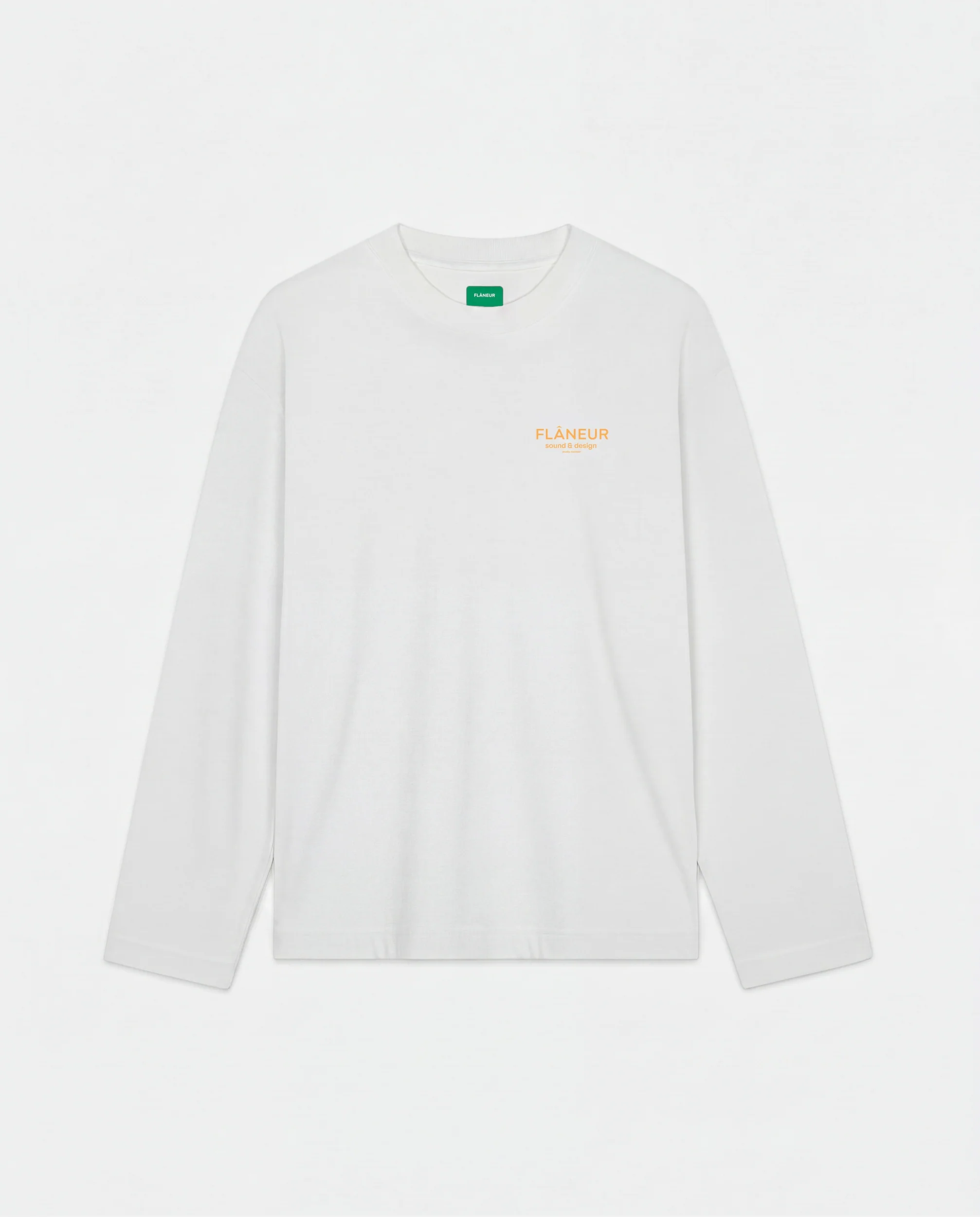 Sound & Design Long Sleeve | White/Orange - Image 5