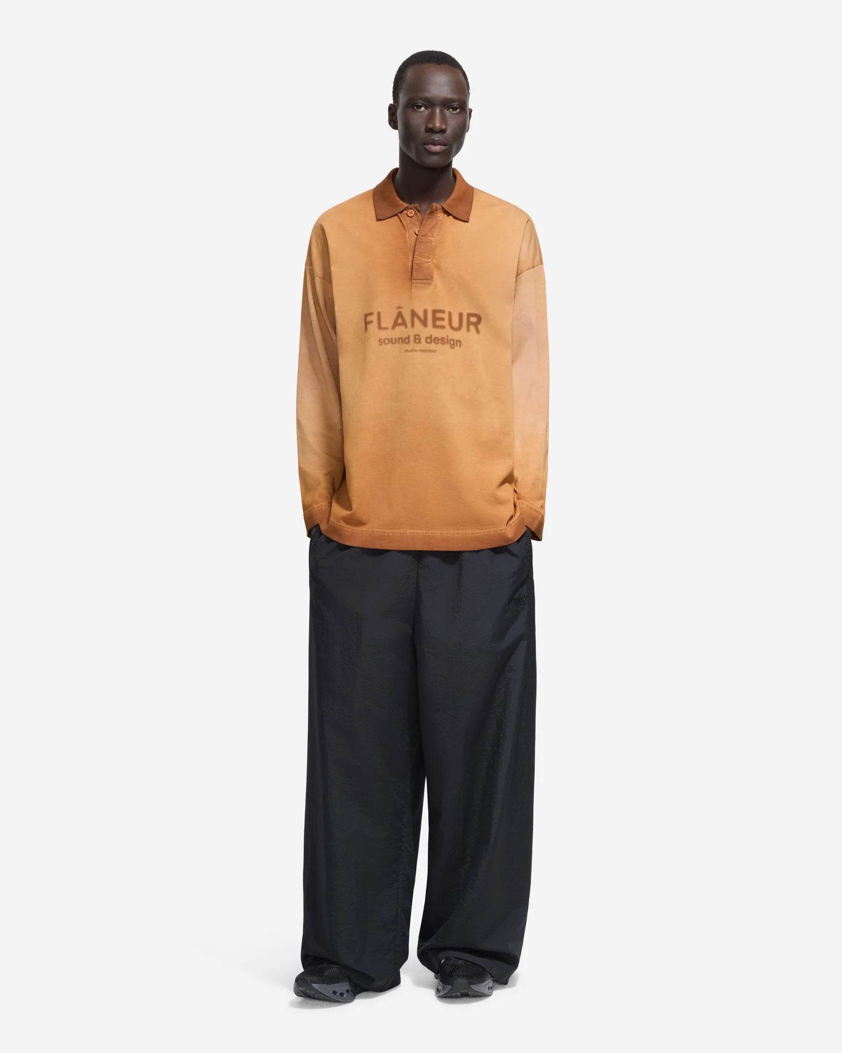 Sound & Design Studio Member Polo Long Sleeve | Washed Autumn - Image 2