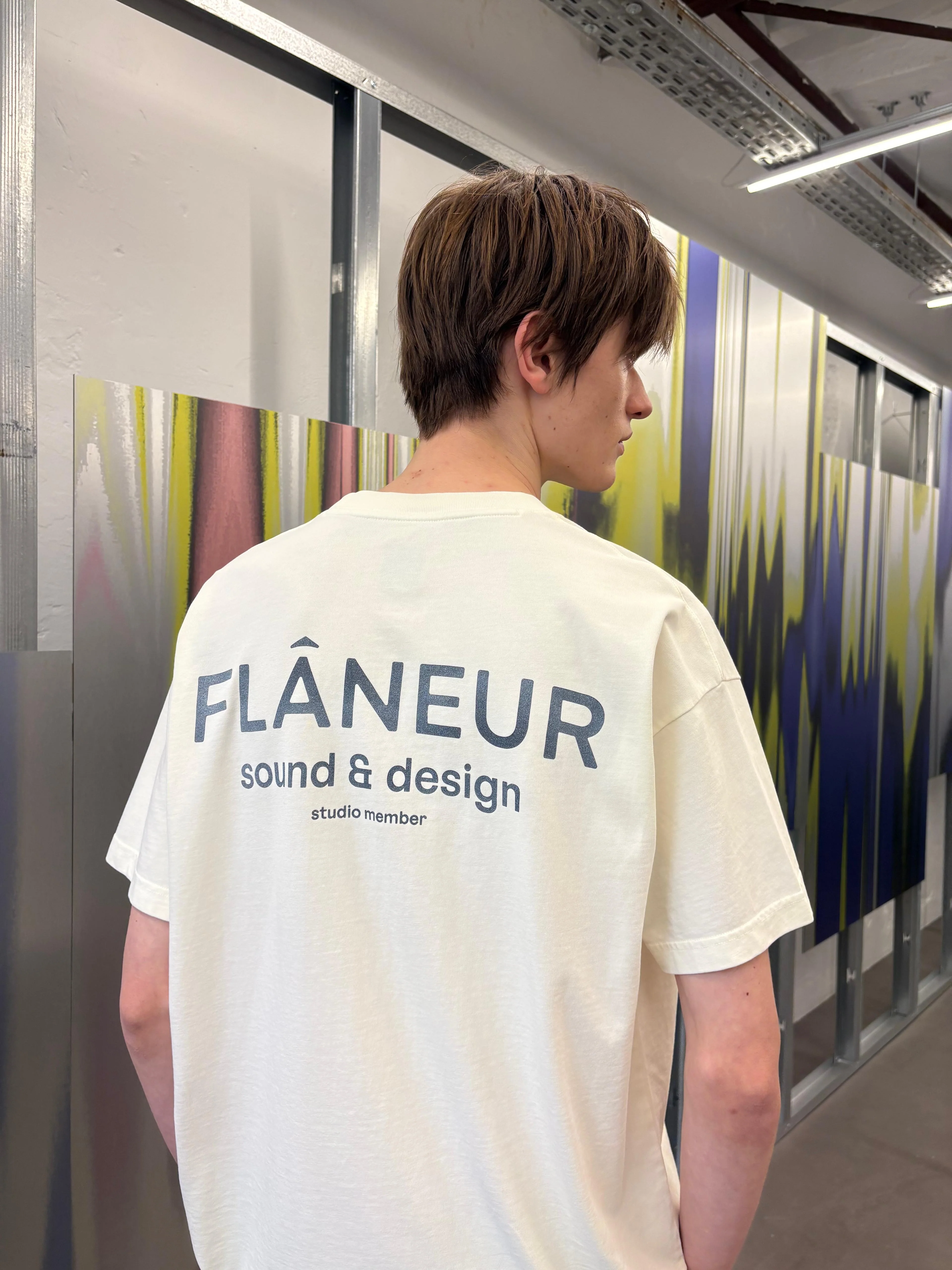 Sound & Design Studio Member T-Shirt | Washed White - Image 3