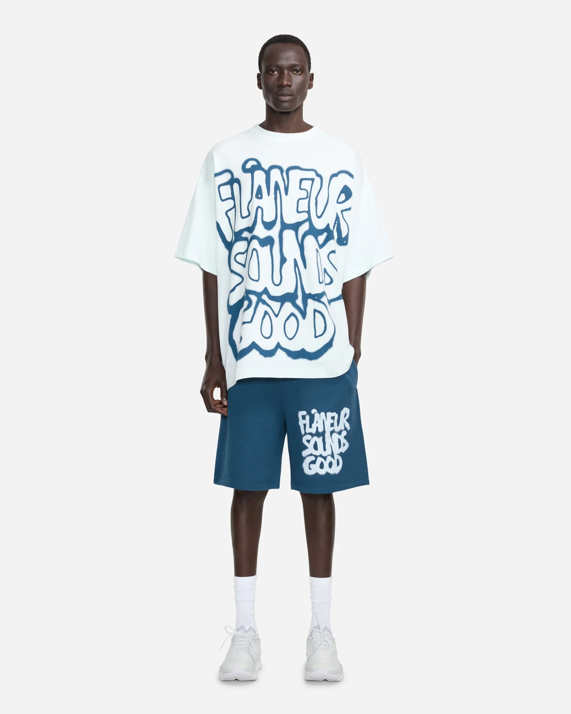Sounds Good Spray Shorts | Steel Blue - Image 3