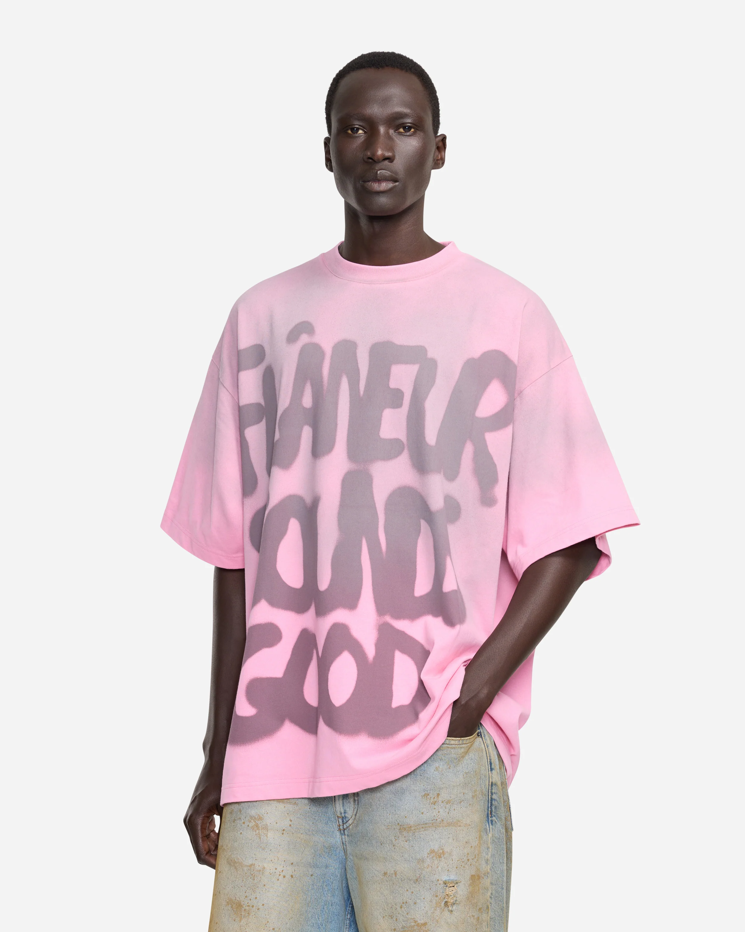 Sounds Good Spray T-Shirt | Sprayed Pink - Image 4