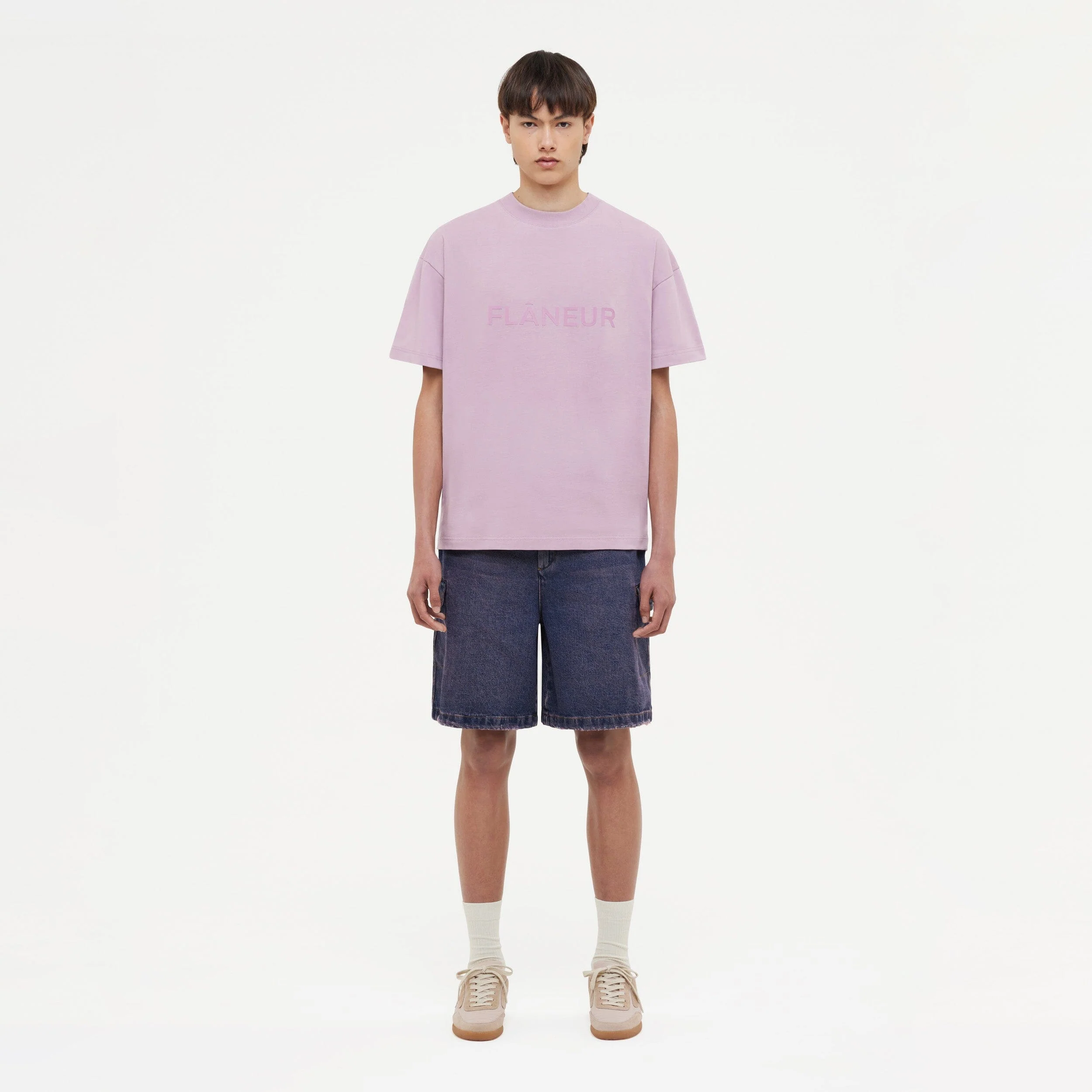 Tonal Logo T-Shirt | Mauve - Image 3