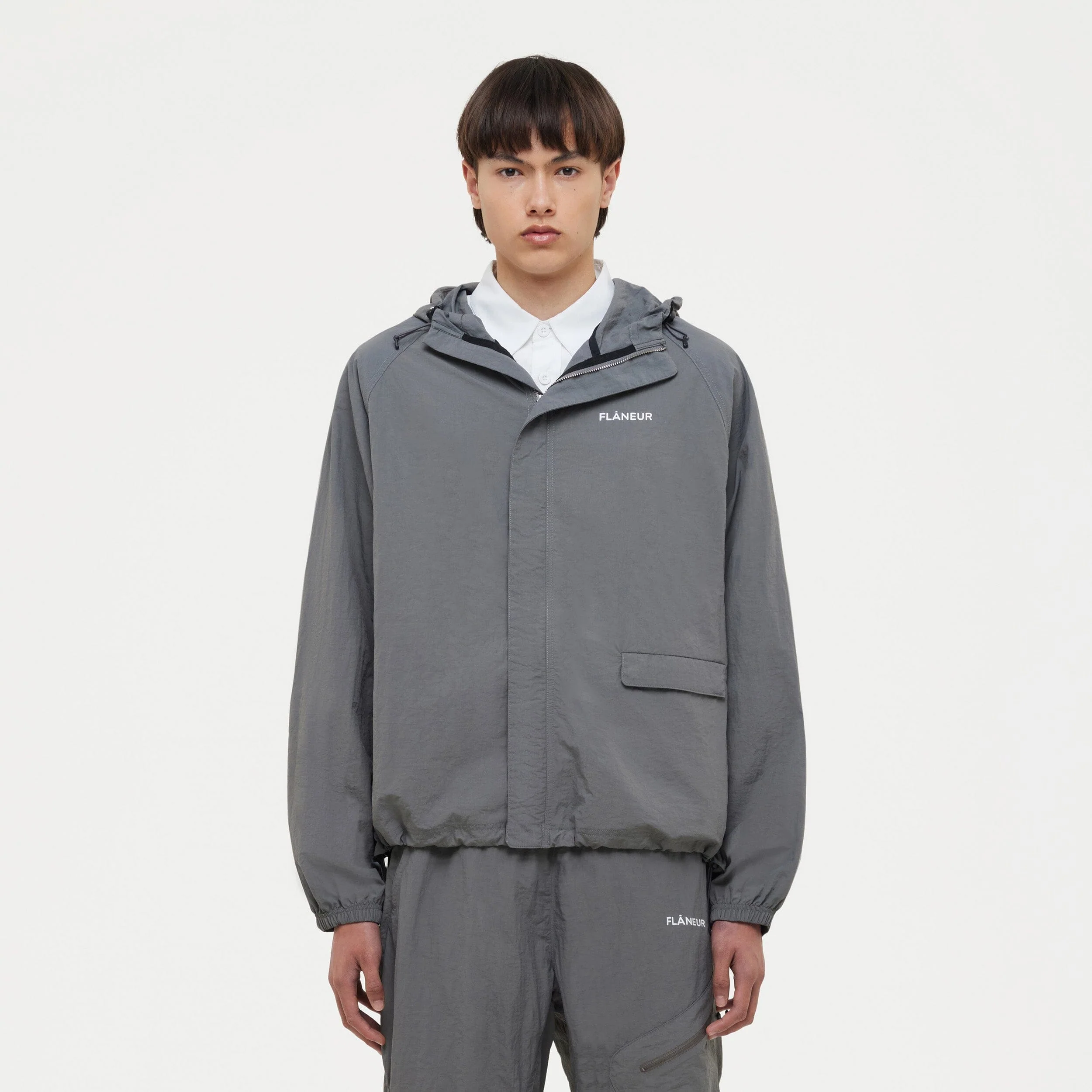 Turtle Nylon Jacket | Grey