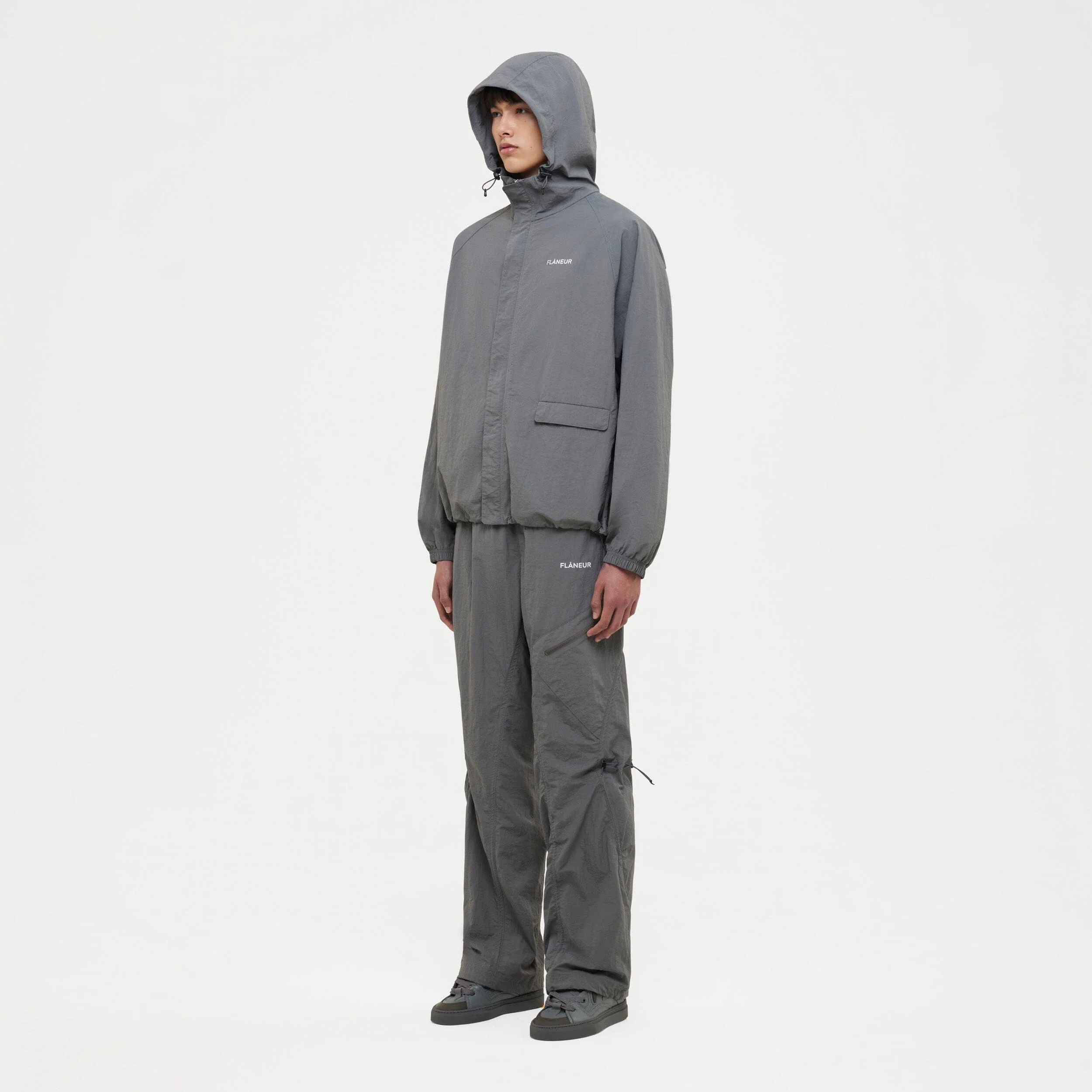 Turtle Nylon Jacket | Grey - Image 5