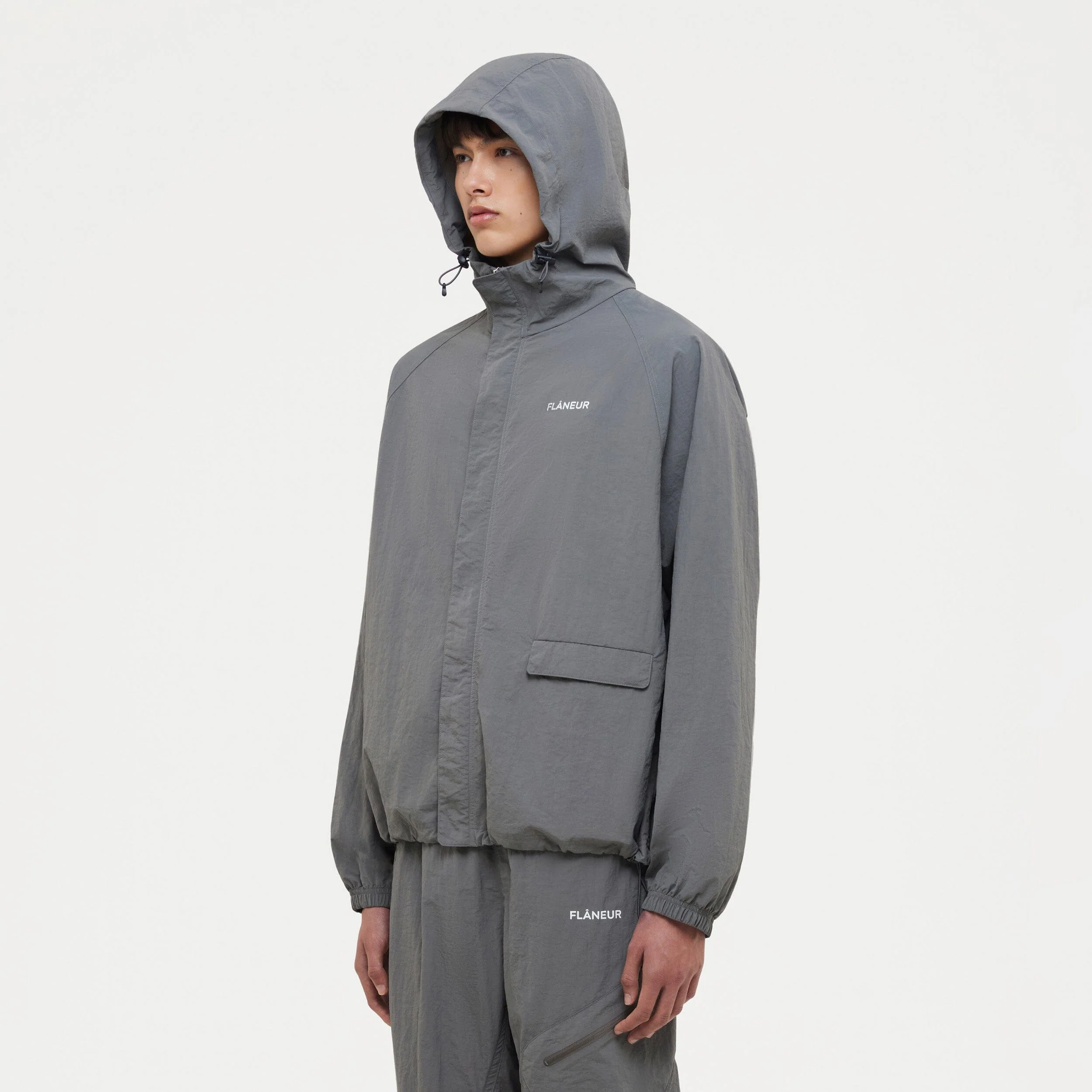 Turtle Nylon Jacket | Grey - Image 6