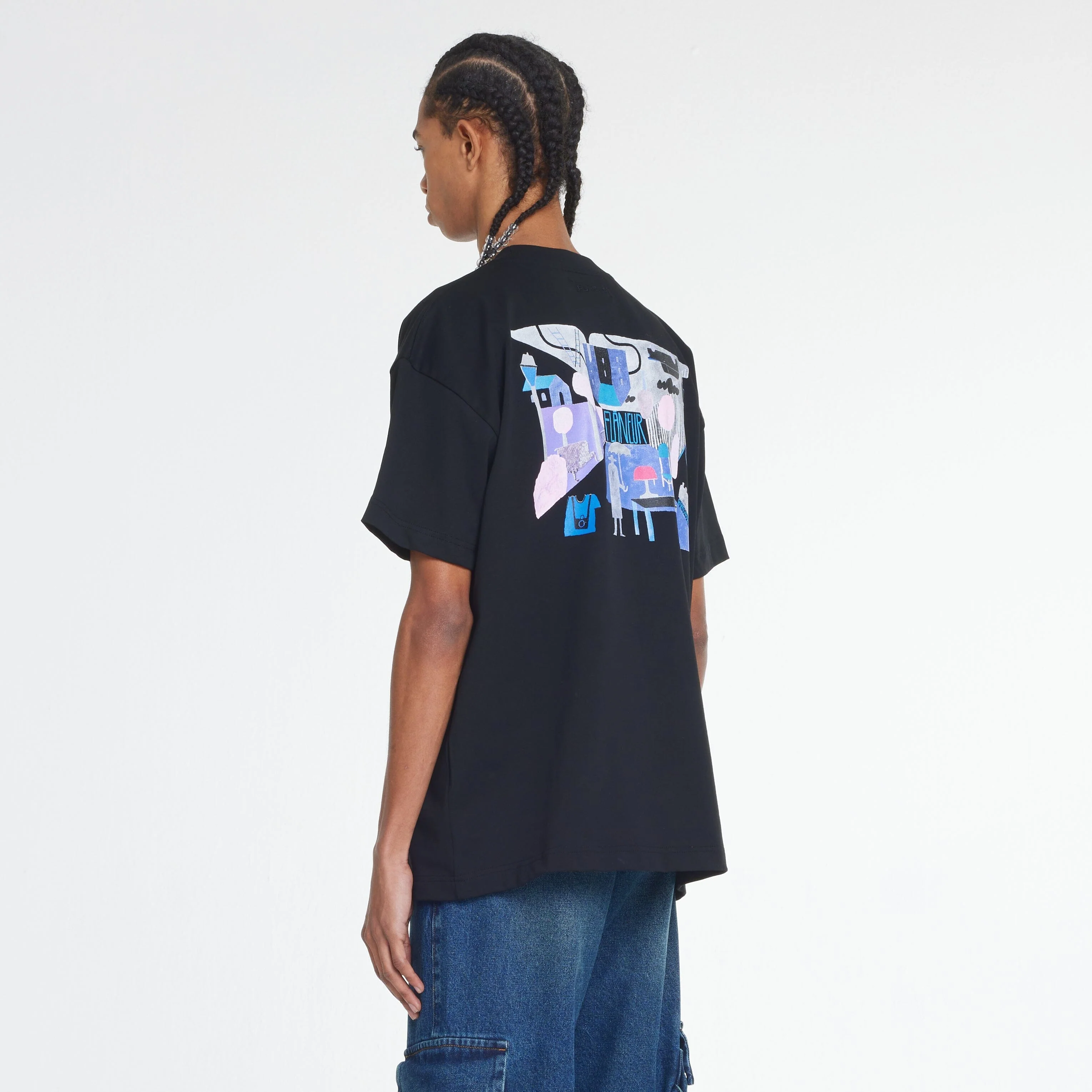 Upside Down T-Shirt | Black - Image 3