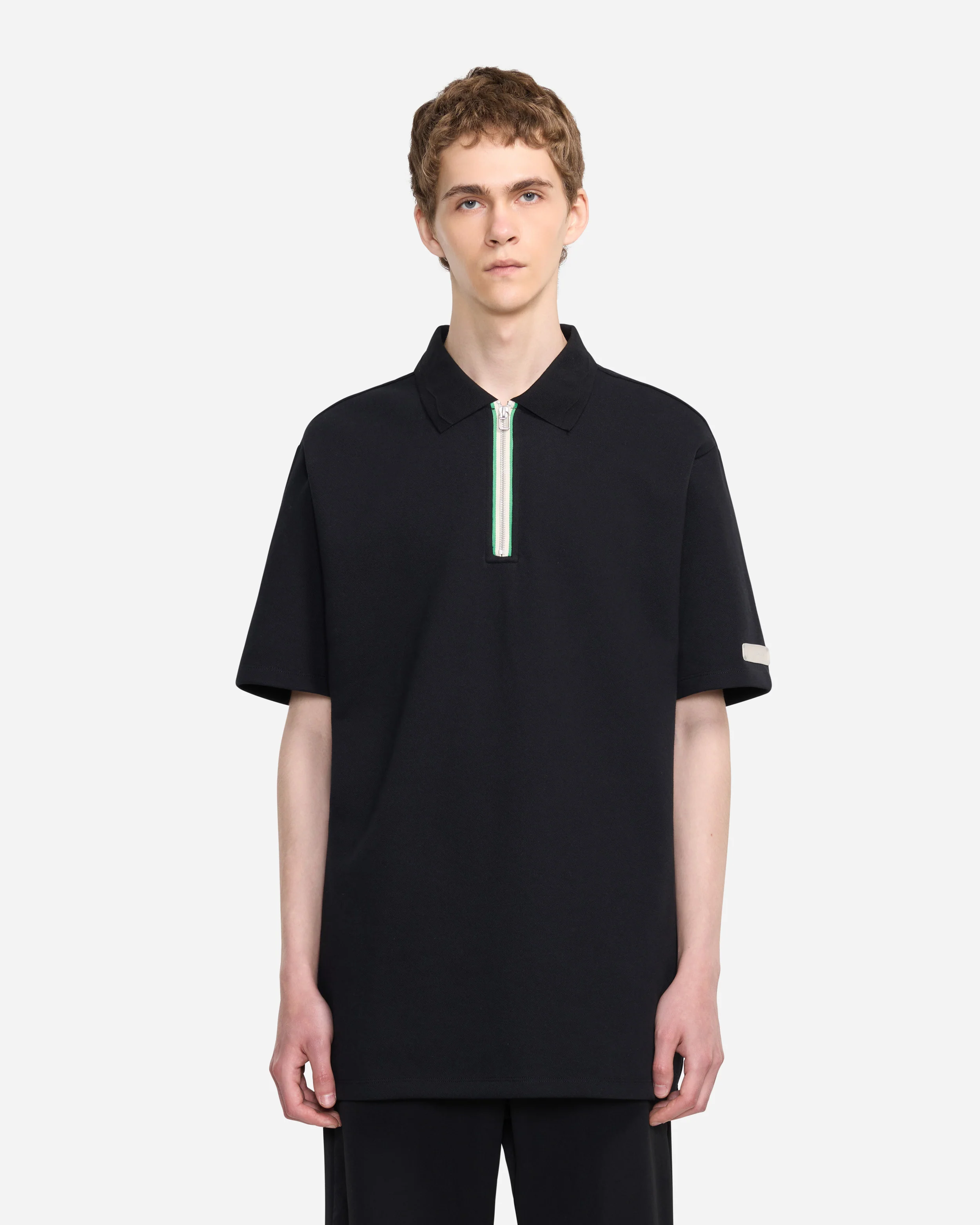 Zip Polo | Black - Image 3